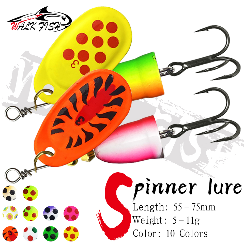 Fishing Lure Spinner - WALK FISH High Quality 1#-5# 5g