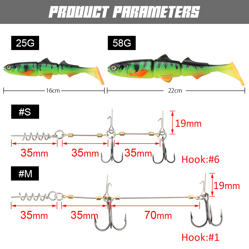 Spinpoler Pike Stinger Rig Hoo - Fishing Lure Swimbait ulasan dan harga