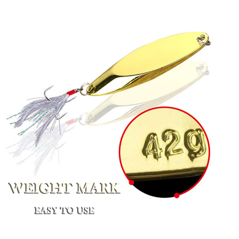 1pc 2.5g-35g Metal Spoon Lure  - Fishing Lure Spoon ulasan dan harga