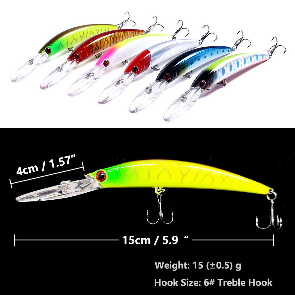 1PCS 15cm 15g  Deep Diving Jer - Fishing Lure Swimbait ulasan dan harga