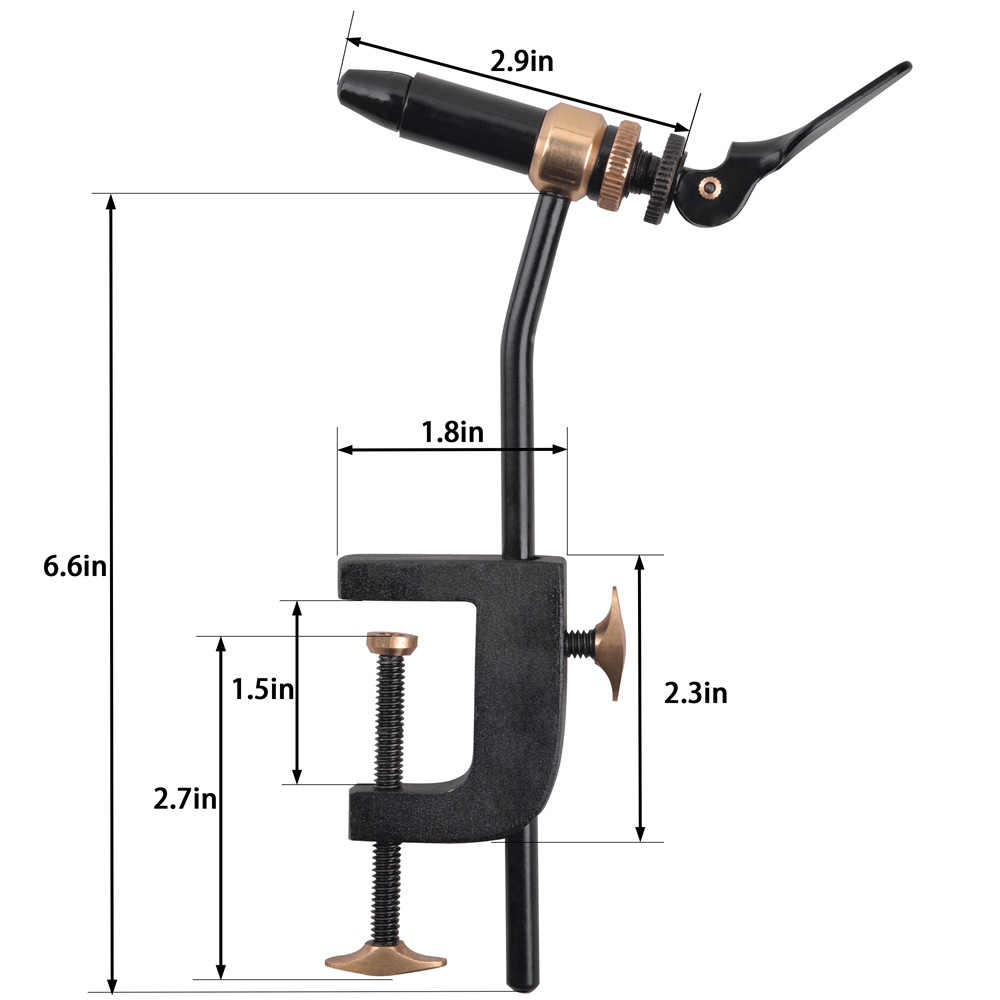 Rotary Fly Tying Vise Tool Saf - Fishing Lure Kit ulasan dan harga