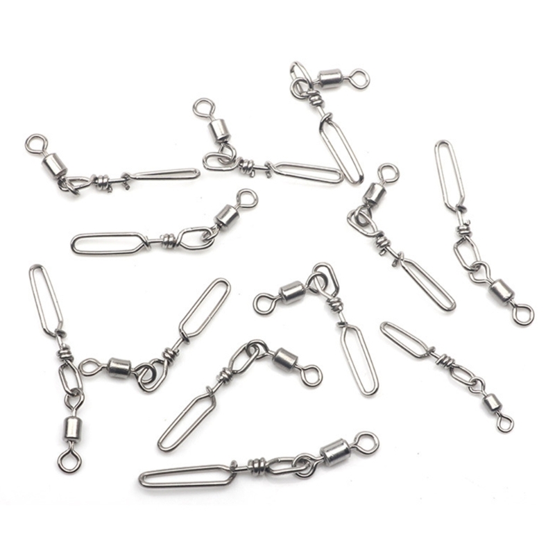 10Pcs Stainless Steel Quick Sn - Fishing Lure Kit ulasan dan harga