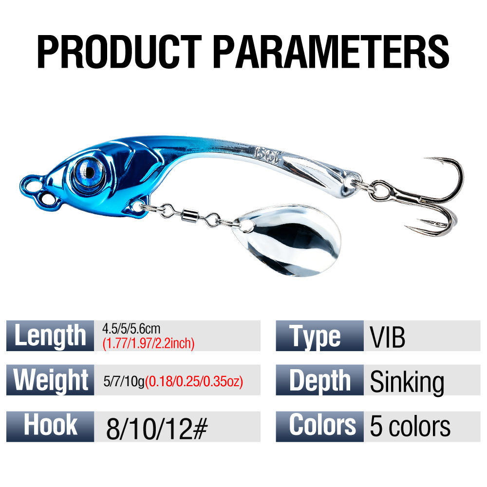 10 Pcs/Box Double Hole Metal V - Fishing Lure Spinnerbait ulasan dan harga