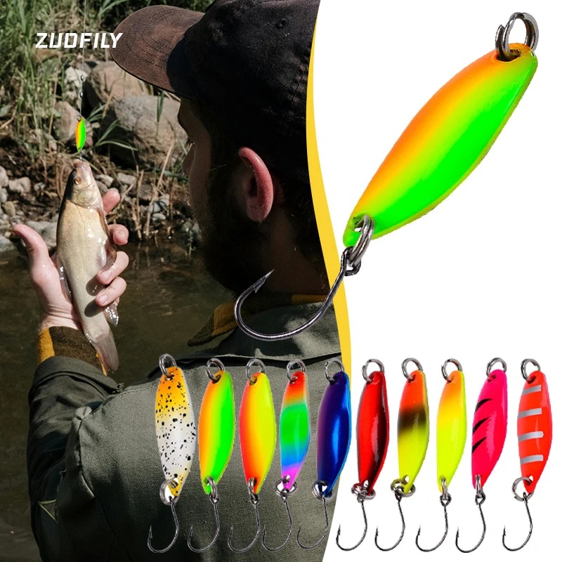 Micro Fishing Lure Metal Spoon - Fishing Lure Blade Bait ulasan dan harga