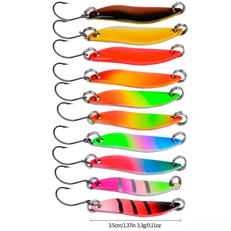 Micro Fishing Lure Metal Spoon - Fishing Lure Blade Bait ulasan dan harga