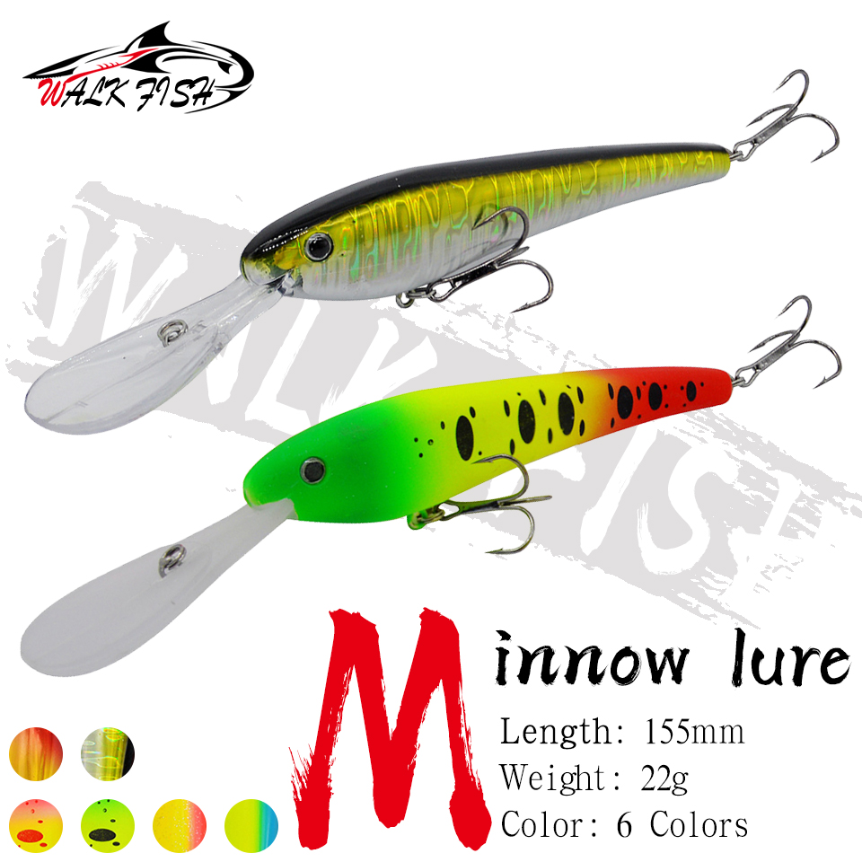 WALK FISH 1PCS Minnow Fishing  - Fishing Lure Swimbait ulasan dan harga